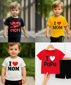 4 Pcs Combo Trendy  Kids’ Cotton T-Shirt & Pant Set  🎯৪ সেট কিনলে ১ সেট ফ্রী + ডেলিভারি চার্জ ফ্রি